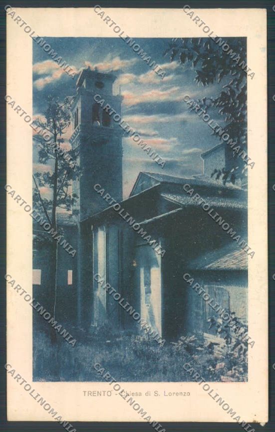 Trento Città Chiaro di Luna cartolina ZB0498 – fronte