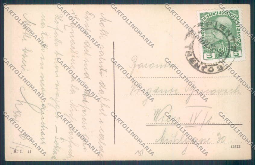 Trento Città cartolina ZB0499 – retro
