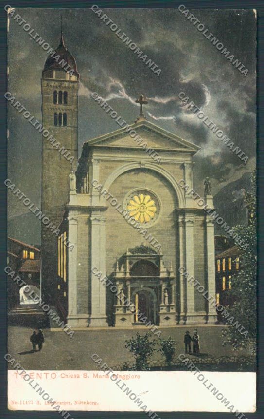 Trento Città Chiaro di Luna cartolina ZB0515 – fronte