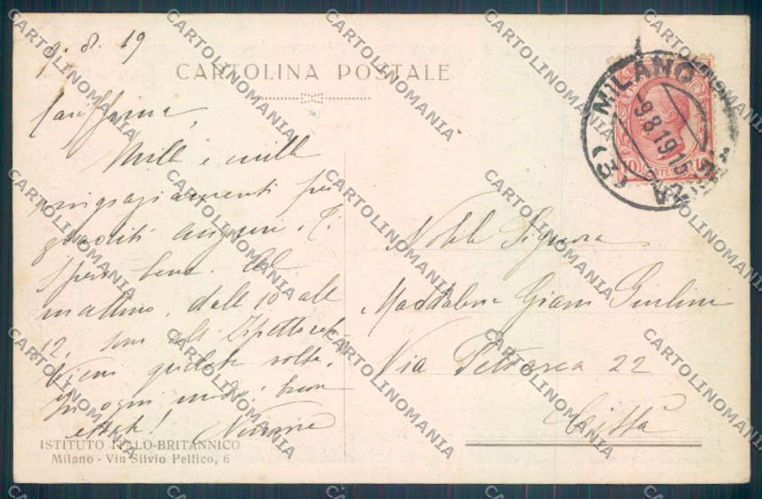Trento Città cartolina ZB0554 – retro