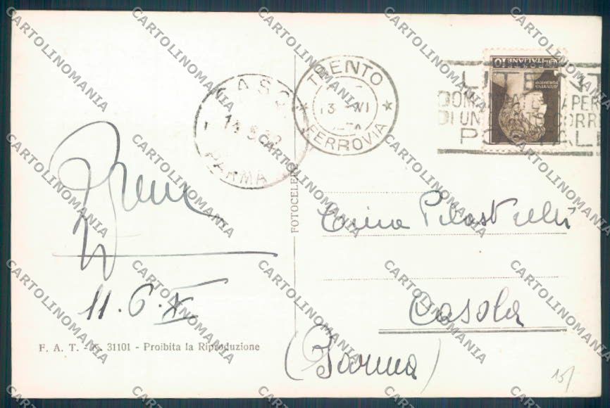 Trento Città Funivia Foto cartolina ZB0562 – retro
