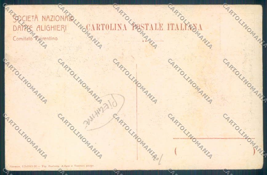 Trento Città Dante PIEGHINE cartolina ZB0568 – retro