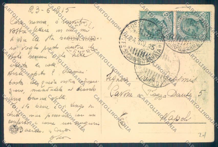 Trento Città cartolina ZB0585 – retro