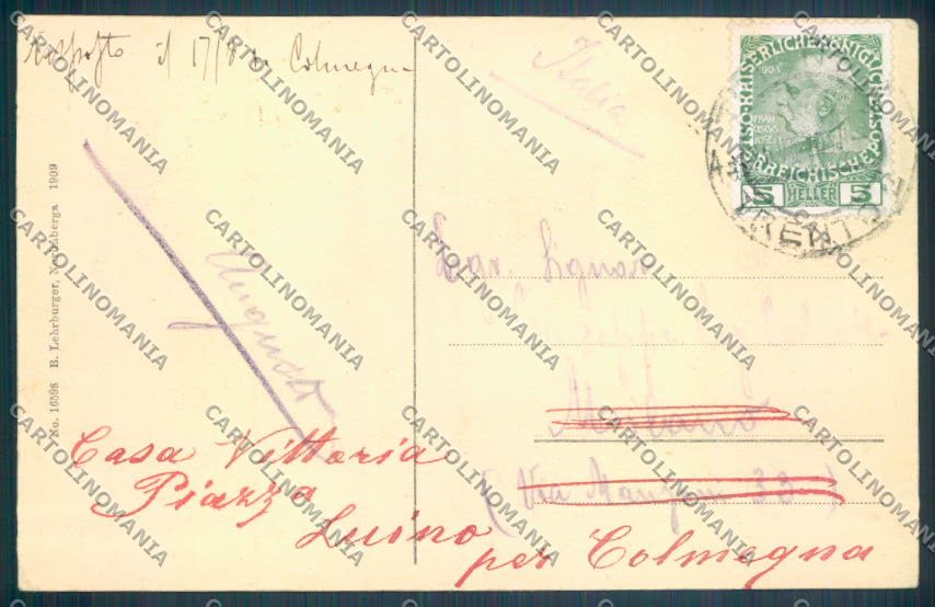Trento Città cartolina ZB0594 – retro
