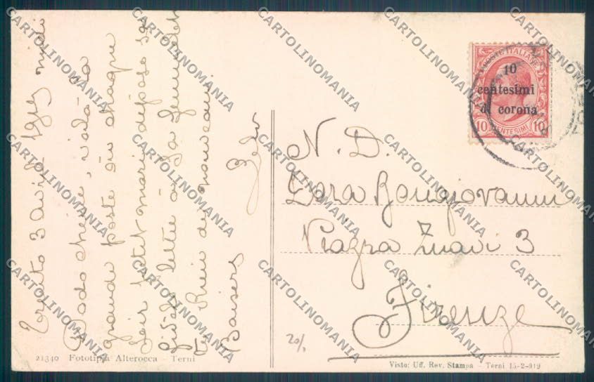 Trento Città Poste cartolina ZB0599 – retro