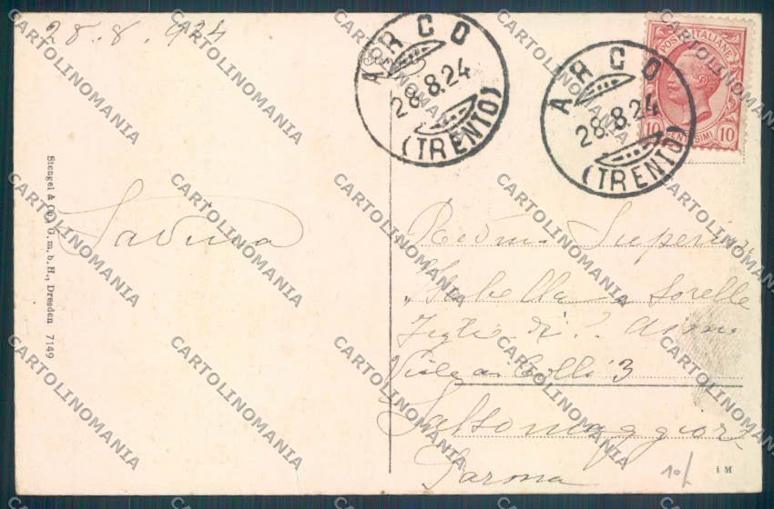 Trento Arco cartolina ZB0637 – retro