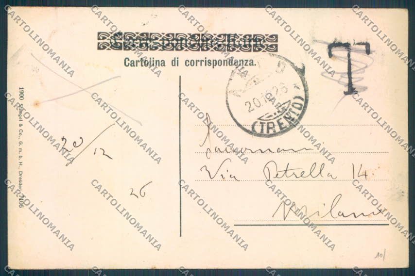 Trento Arco cartolina ZB0649 – retro