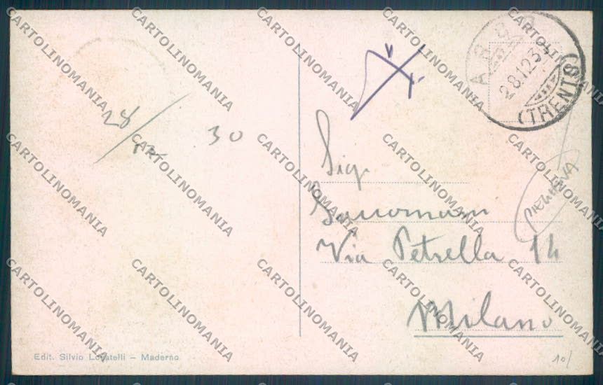 Trento Arco PIEGHINA cartolina ZB0651 – retro