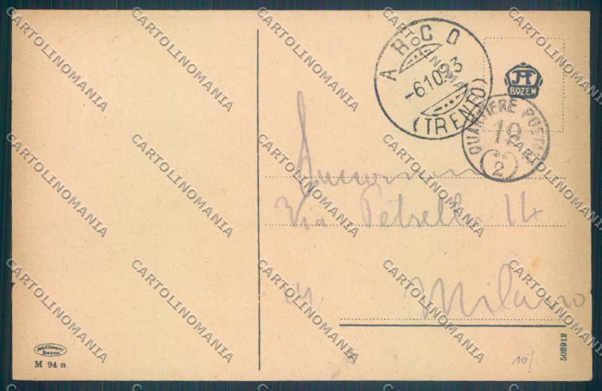 Trento Arco cartolina ZB0653 – retro