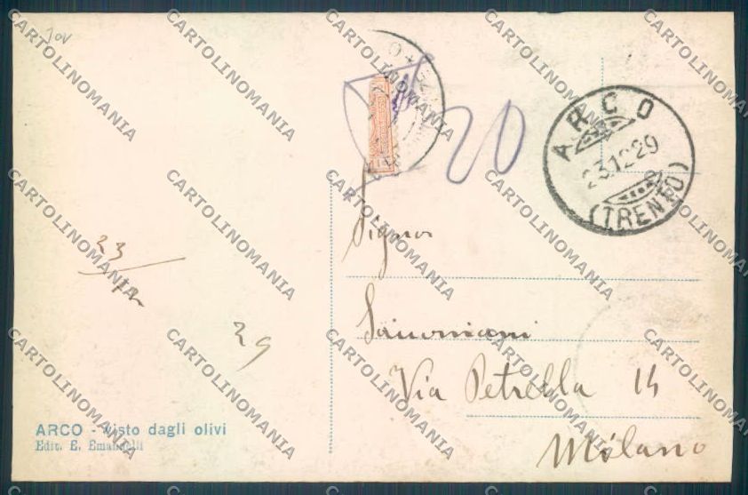 Trento Arco Foto cartolina ZB0657 – retro