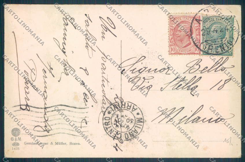 Trento Arco cartolina ZB0682 – retro