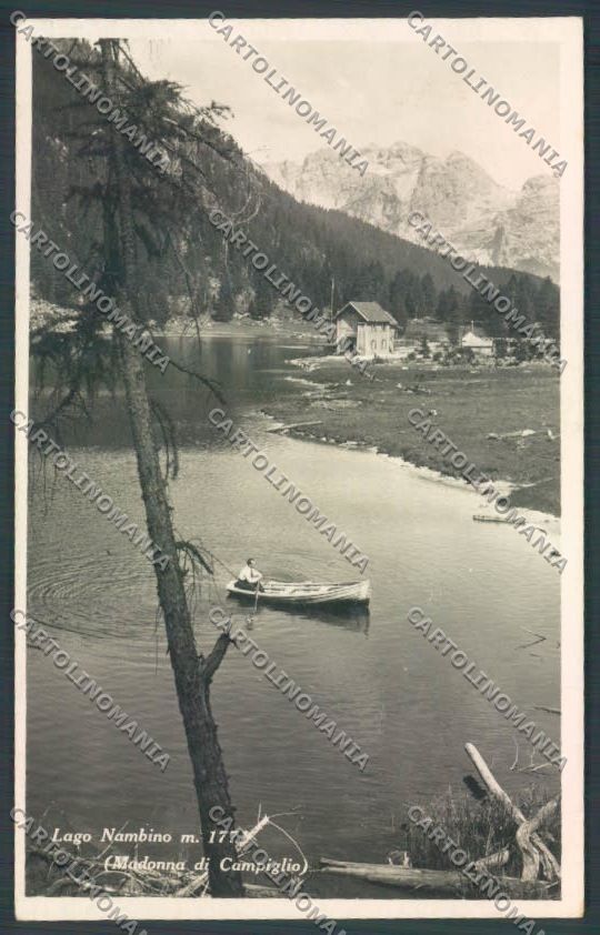 Trento Pinzolo Madonna di Campiglio Barca Lago Nambino Foto cartolina ZB0734 – fronte