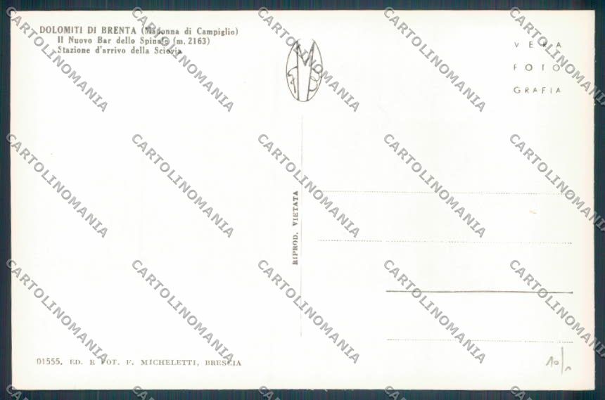 Trento Pinzolo Madonna di Campiglio Rifugio Spinale Foto cartolina ZB0741 – retro