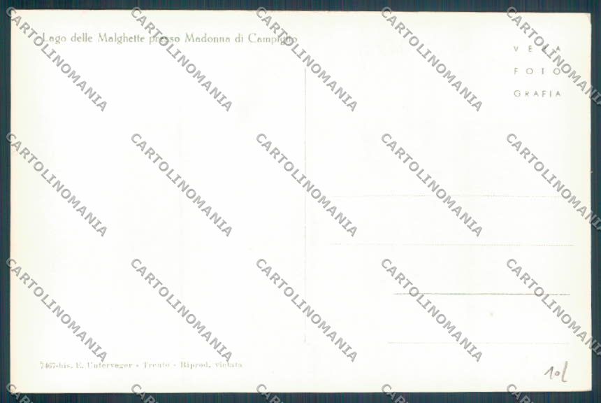 Trento Pinzolo Madonna di Campiglio Barca Lago Malghette Foto cartolina ZB0745 – retro