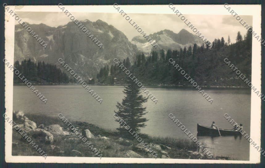 Trento Pinzolo Madonna di Campiglio Barca Lago Malghette Foto cartolina ZB0754 – fronte