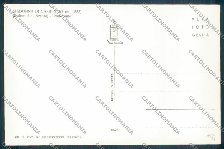 Trento Pinzolo Madonna di Campiglio Foto cartolina ZB0761 – retro