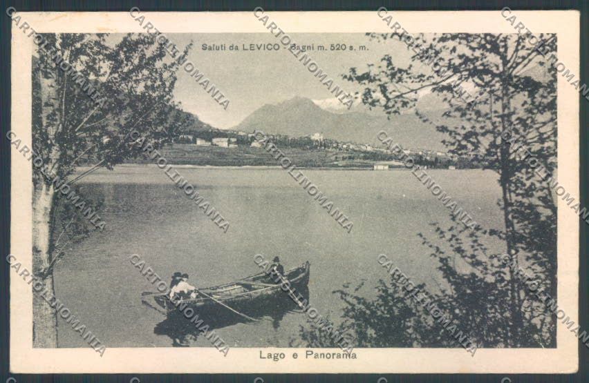 Trento Levico Terme Barca cartolina ZB0786 – fronte