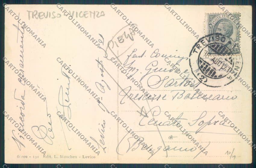 Trento Levico Terme PIEGA cartolina ZB0787 – retro
