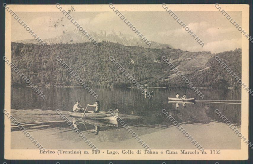 Trento Levico Terme Barca cartolina ZB0792 – fronte