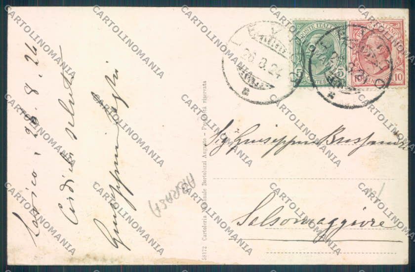 Trento Levico Terme ABRASA cartolina ZB0793 – retro