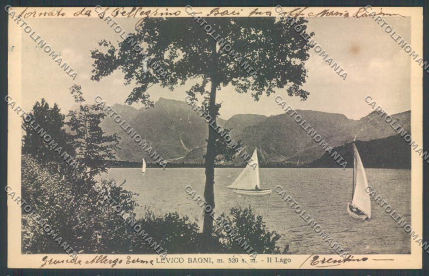 Trento Levico Terme Barca cartolina ZB0796 – fronte