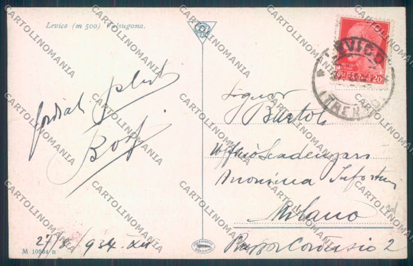 Trento Levico Terme cartolina ZB0813 – retro