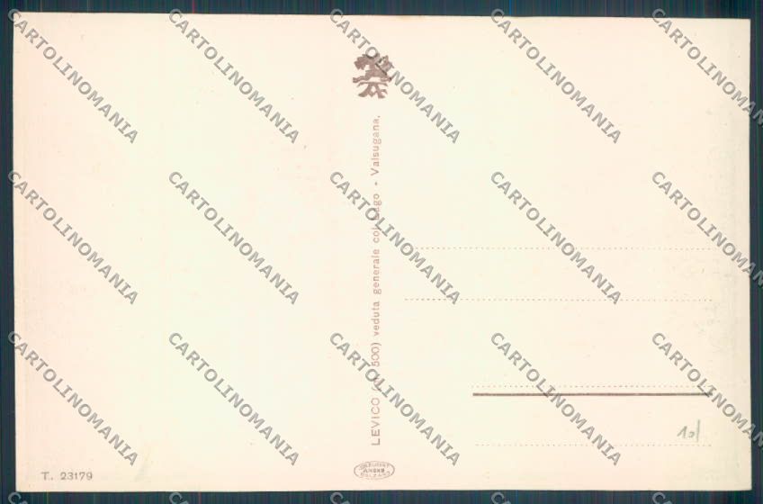 Trento Levico Terme cartolina ZB0816 – retro