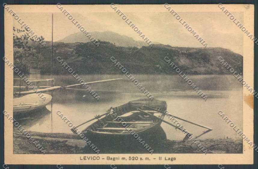 Trento Levico Terme Barca cartolina ZB0823 – fronte