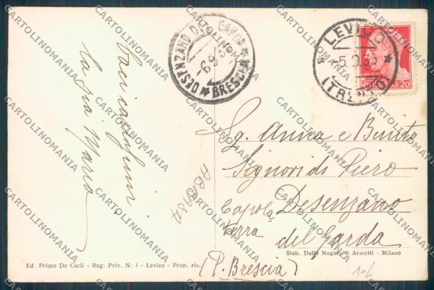 Trento Levico Terme ABRASA Foto cartolina ZB0832 – retro