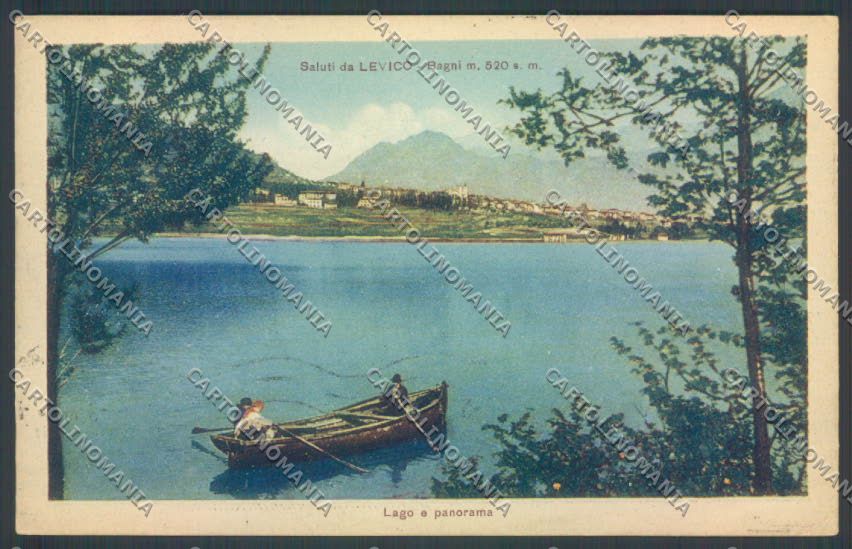 Trento Levico Terme Barca cartolina ZB0835 – fronte