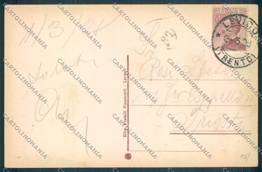 Trento Levico Terme Barca cartolina ZB0835 – retro