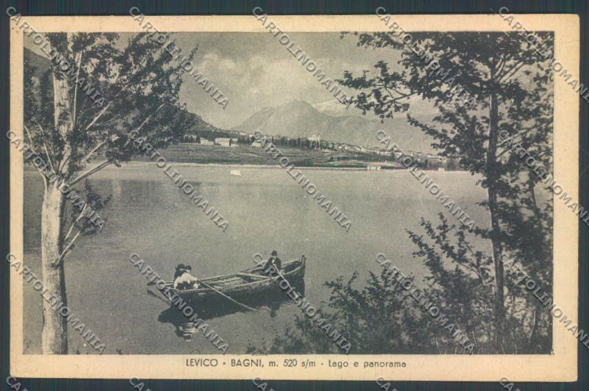 Trento Levico Terme Barca cartolina ZB0838 – fronte