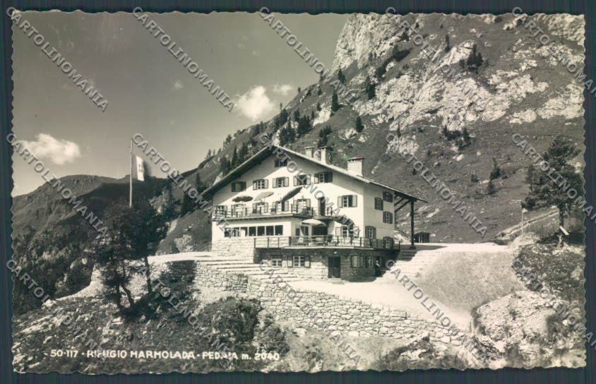Trento Marmolada Rifugio Foto cartolina ZB0893 – fronte