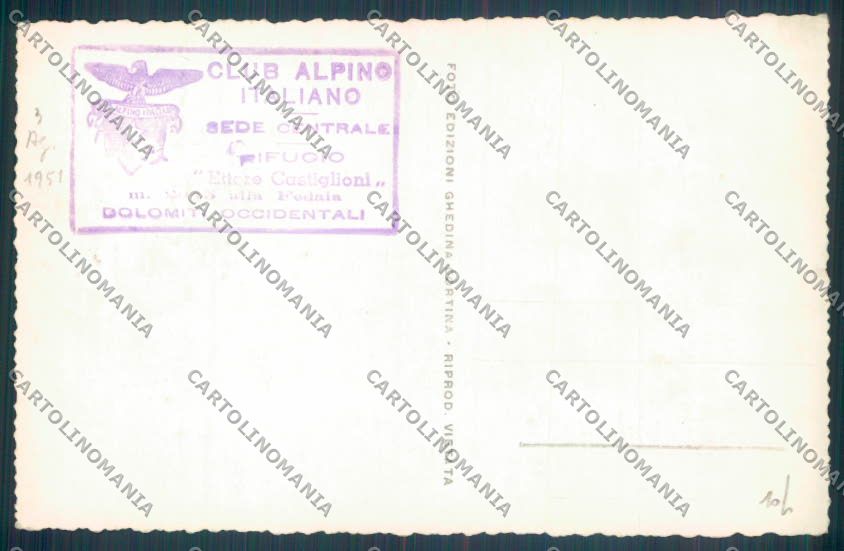 Trento Marmolada Rifugio Foto cartolina ZB0893 – retro