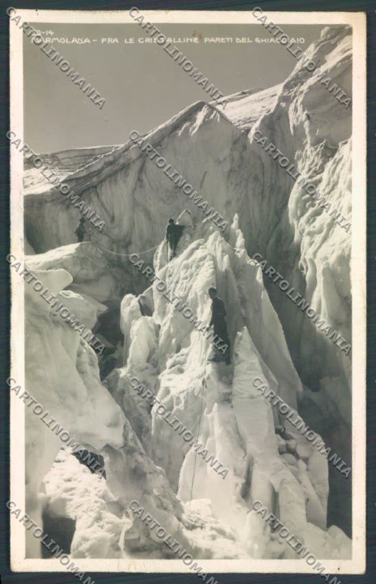 Trento Marmolada Ghiacciaio Alpinismo Foto cartolina ZB0901 – fronte