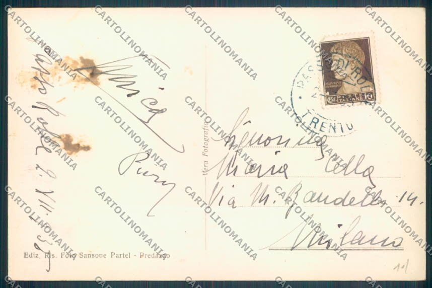 Trento Passo Rolle Foto cartolina ZB0917 – retro