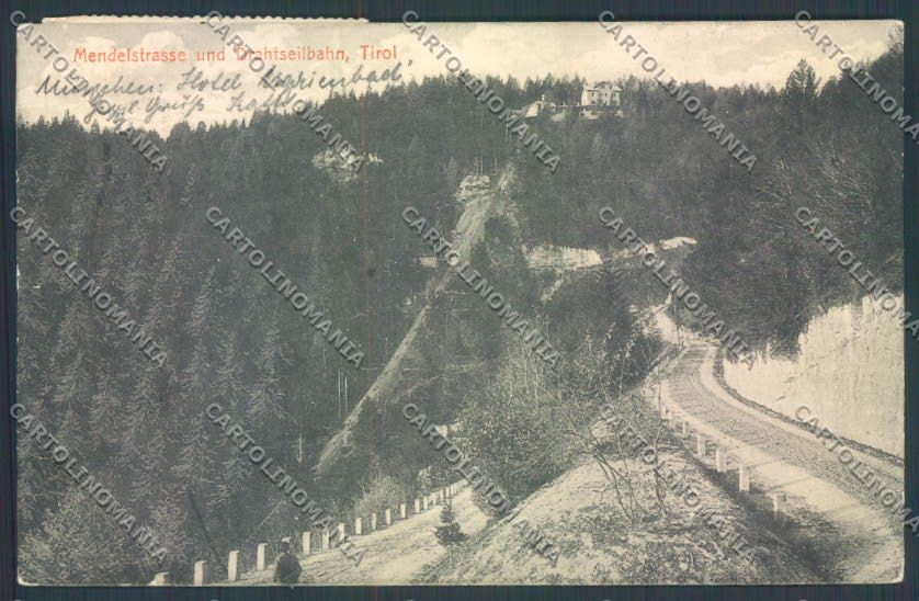 Trento Passo della Mendola Funicolare cartolina ZB0936 – fronte