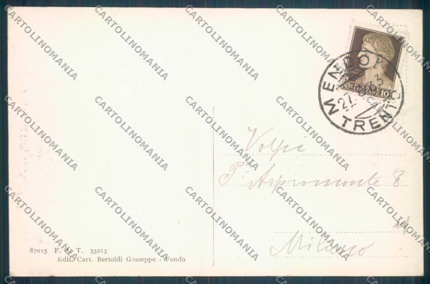 Trento Passo della Mendola cartolina ZB0944 – retro