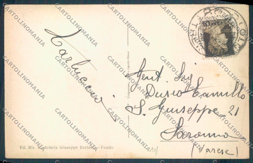 Trento Passo della Mendola cartolina ZB0945 – retro