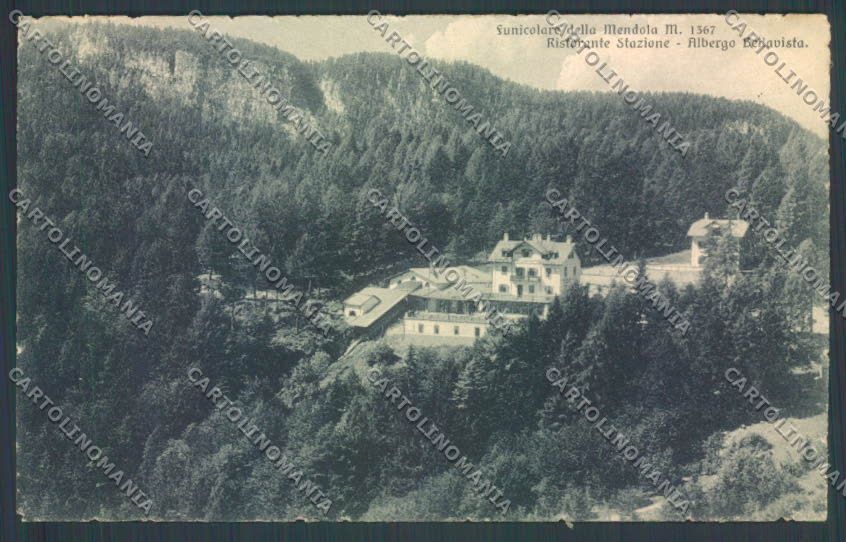 Trento Passo della Mendola Funicolare cartolina ZB0948 – fronte