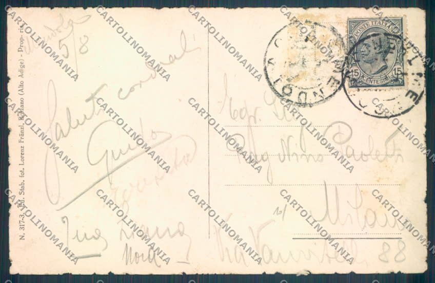 Trento Passo della Mendola cartolina ZB0950 – retro
