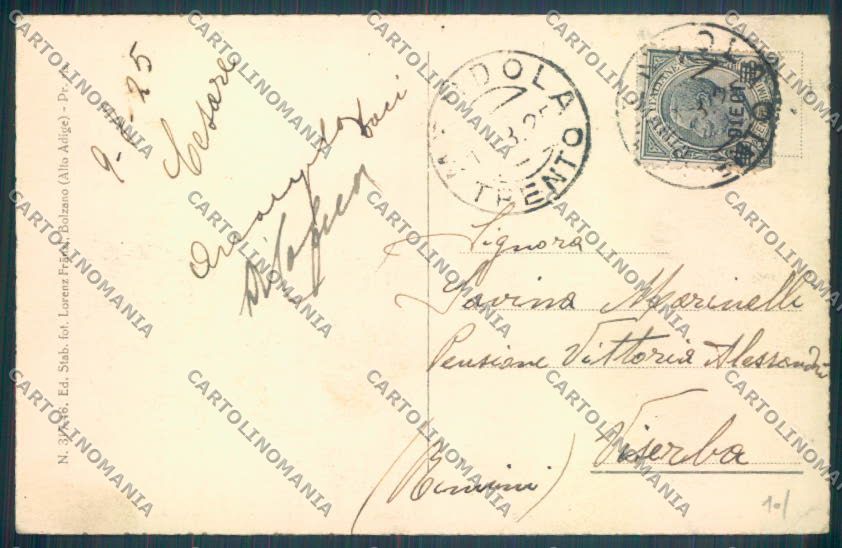 Trento Passo della Mendola cartolina ZB0951 – retro