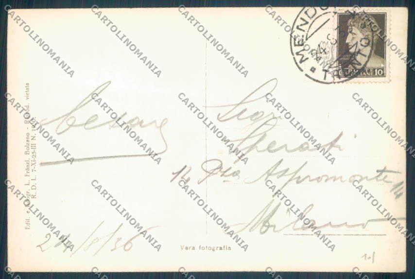 Trento Passo della Mendola Foto cartolina ZB0970 – retro