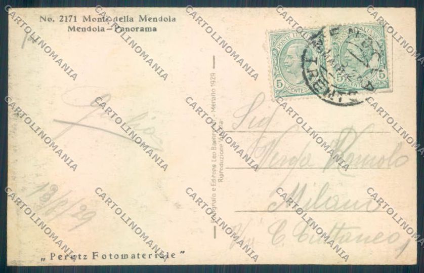 Trento Passo della Mendola Foto cartolina ZB0973 – retro