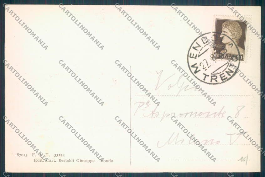 Trento Passo della Mendola cartolina ZB0979 – retro