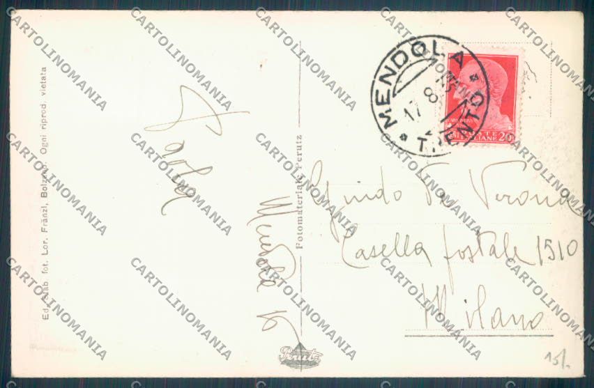Trento Passo della Mendola Foto cartolina ZB0986 – retro
