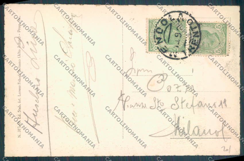 Trento Passo della Mendola cartolina ZB0994 – retro