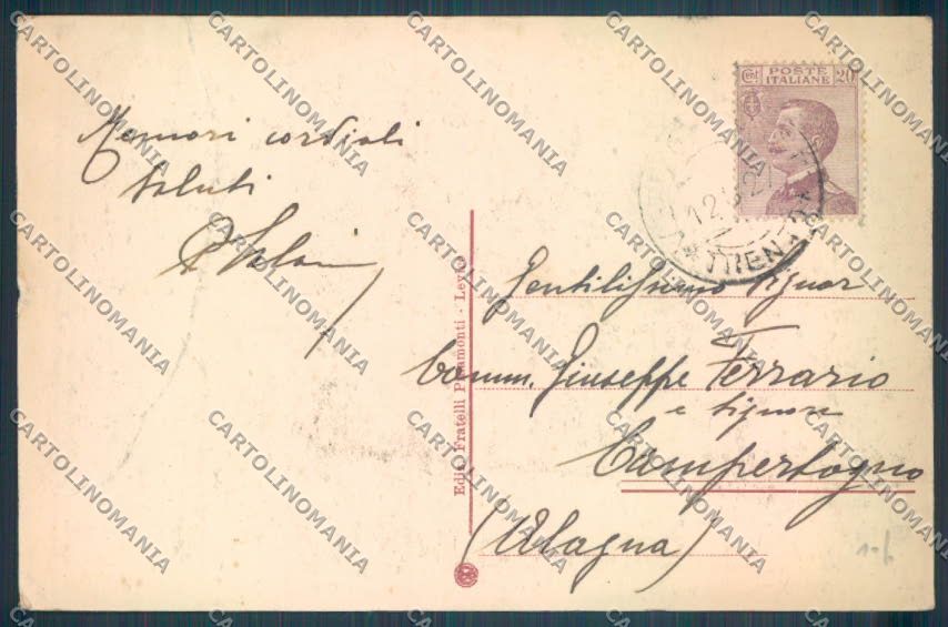 Trento Levico Terme Vetriolo cartolina ZB1007 – retro