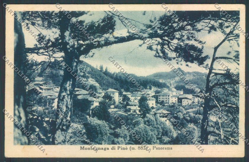 Trento Baselga di Pinè Montagnaga cartolina ZB1021 – fronte