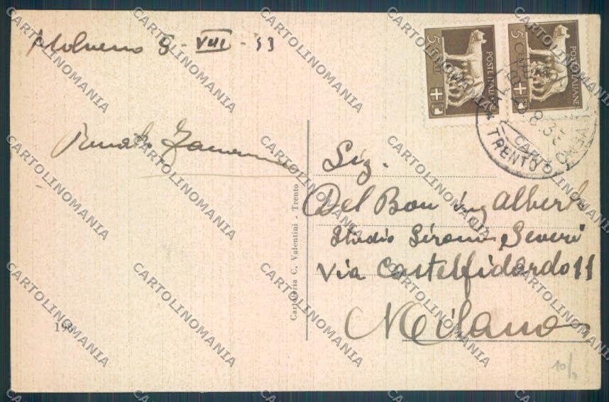 Trento Molveno cartolina ZB1036 – retro
